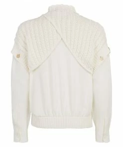 Fendi layered knitted jumper