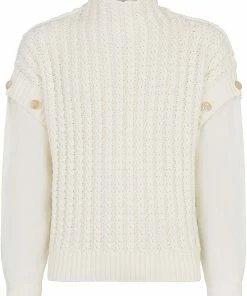 Fendi layered knitted jumper