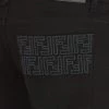 Fendi FF embroidered slim-fit jeans