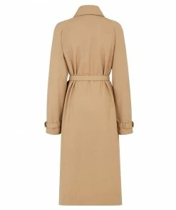 Fendi belted-waist single-breasted coat