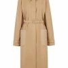 Fendi belted-waist single-breasted coat