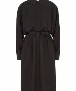Fendi belted silk trench coat