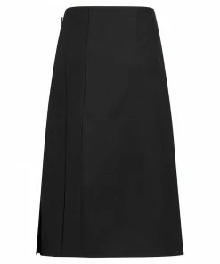 Fendi pleat-detail A-line skirt