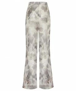 Fendi floral print high-waisted flared trousers