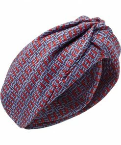 Fendi geometric print silk headband