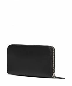 Fendi debossed logo zip-around wallet