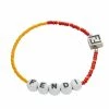 Fendi beaded logo bracelet