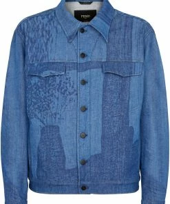 Fendi window-print shirt jacket
