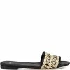 Fendi FF woven slip-on sandals