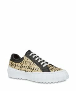 Fendi FF-woven low-top sneakers