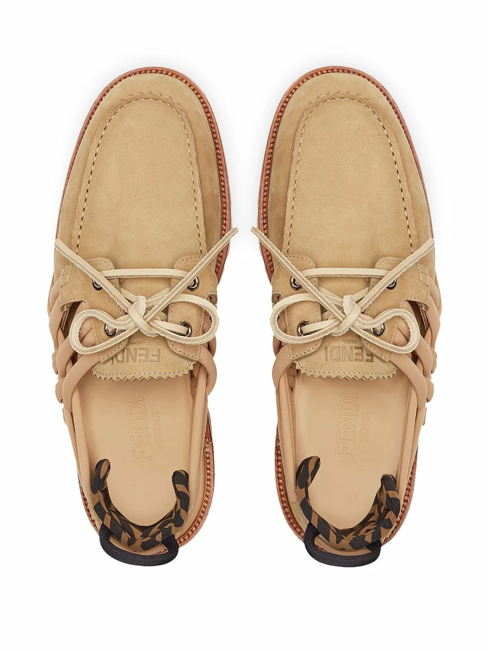 Best Pirce βοΈ Fendi Woven trim boat π shoes of men π 6 Fendi woven-trim boat shoes