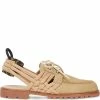 Fendi woven-trim boat shoes