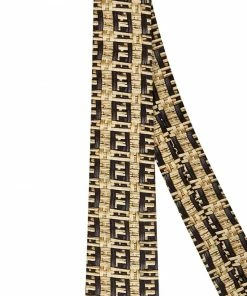 Fendi FF raffia print necktie