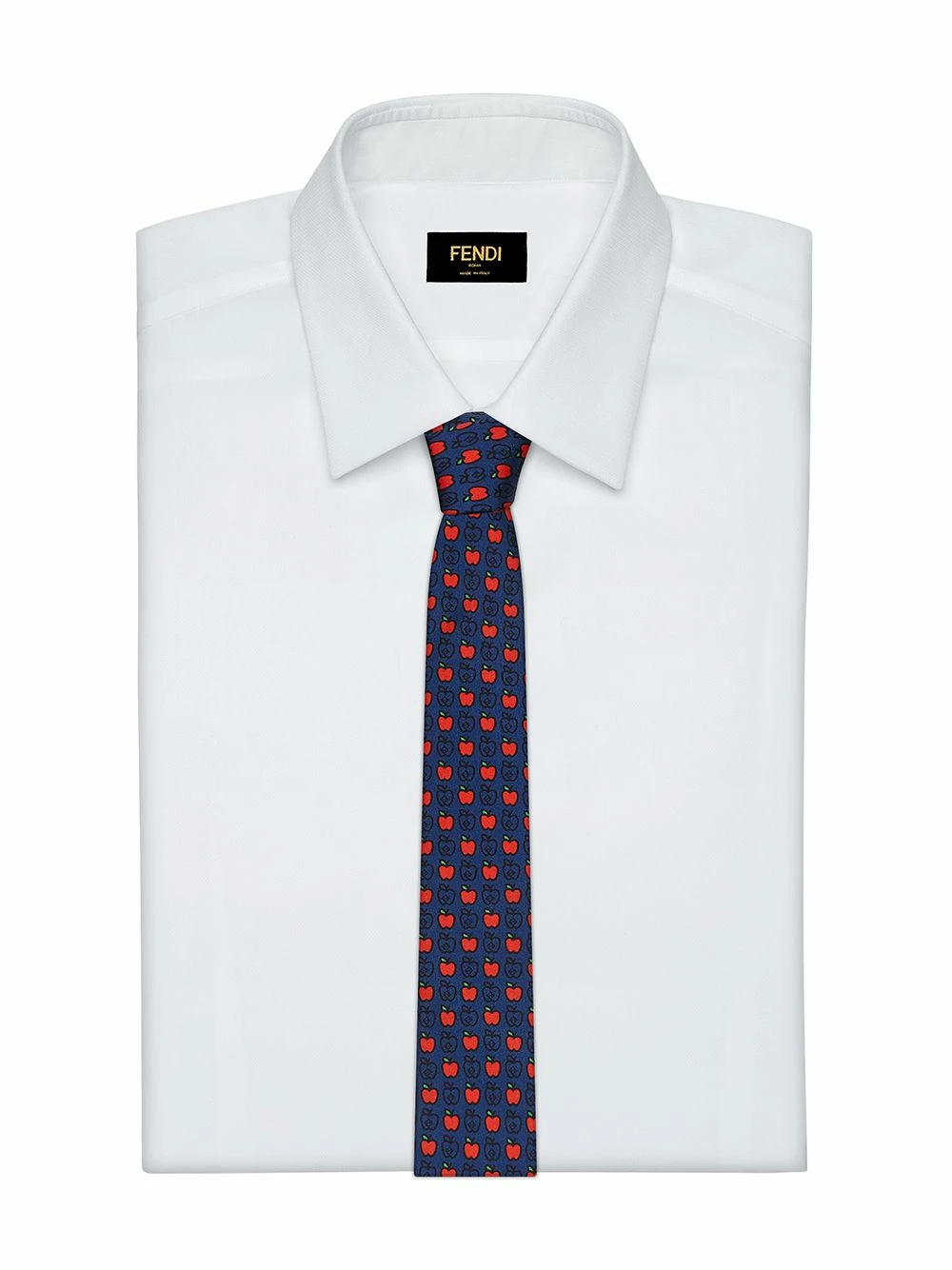 Best Sale 𧨠Fendi Apple print necktie ties & bow ties of men βοΈ 5 Fendi apple print necktie