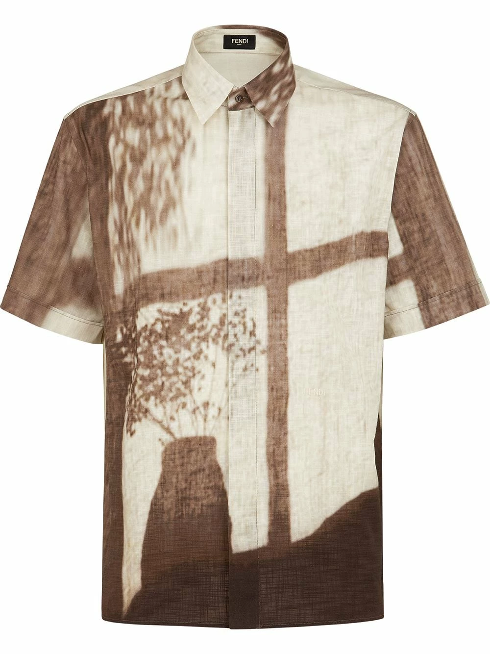 Discount π Fendi Shady Window print π shirt π shirts of men π 3 Fendi Shady Window print shirt