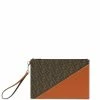 Fendi panel detail FF-print clutch bag