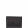 Fendi raised-logo bi-fold wallet