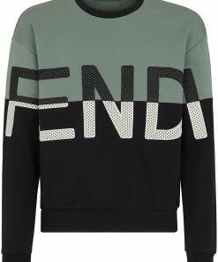 Fendi logo-embroidered sweatshirt