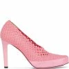 Fendi woven high-heel pumps