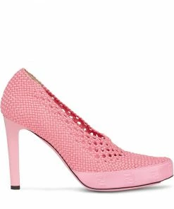 Fendi woven high-heel pumps