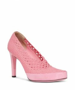 Fendi woven high-heel pumps