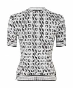 Fendi FF pattern woven top