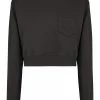 Fendi cropped chest logo sweatshirt