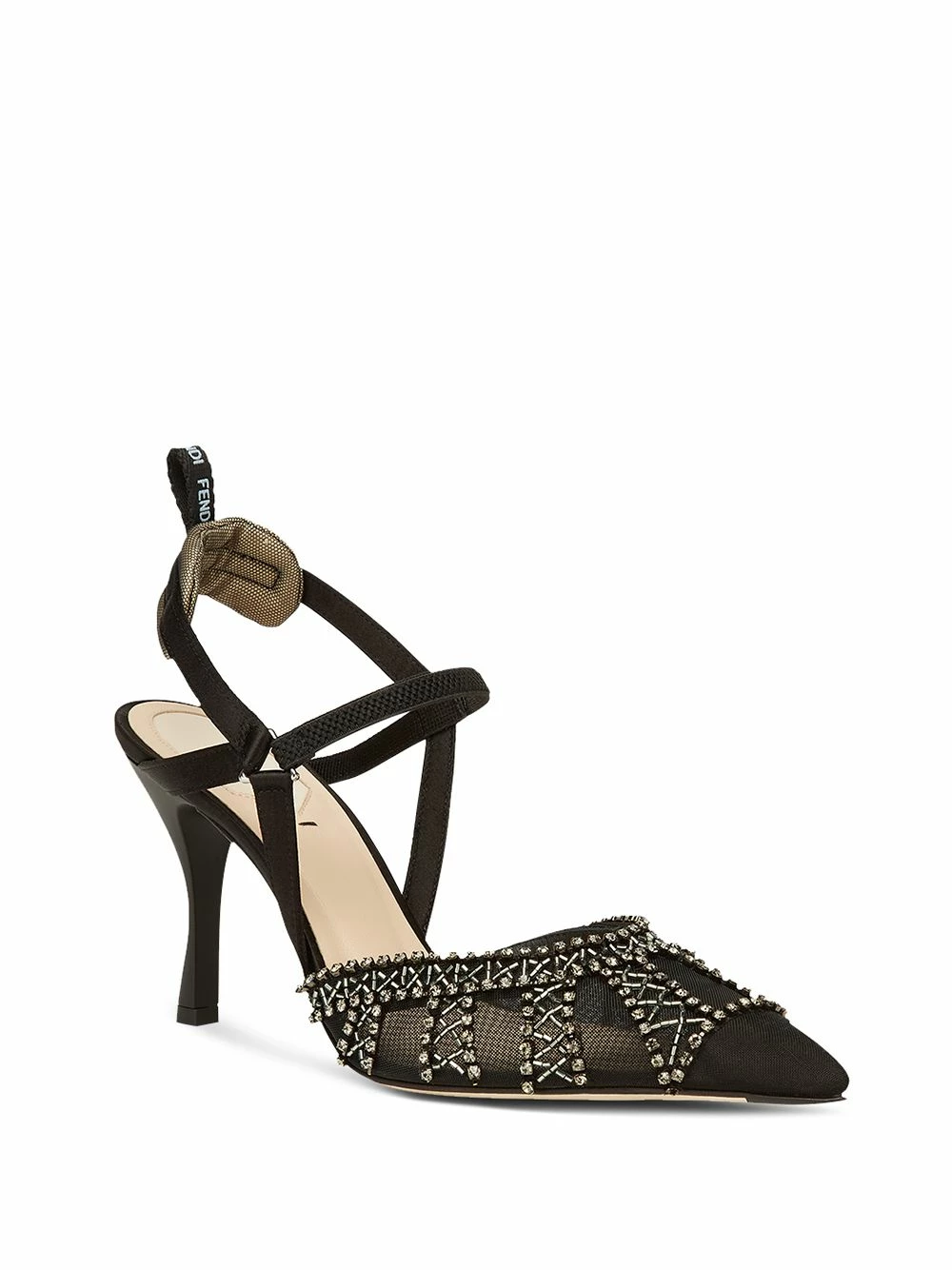 Best reviews of π Fendi Crystal embellished slingback pumps of women βοΈ 4 Fendi crystal-embellished slingback pumps
