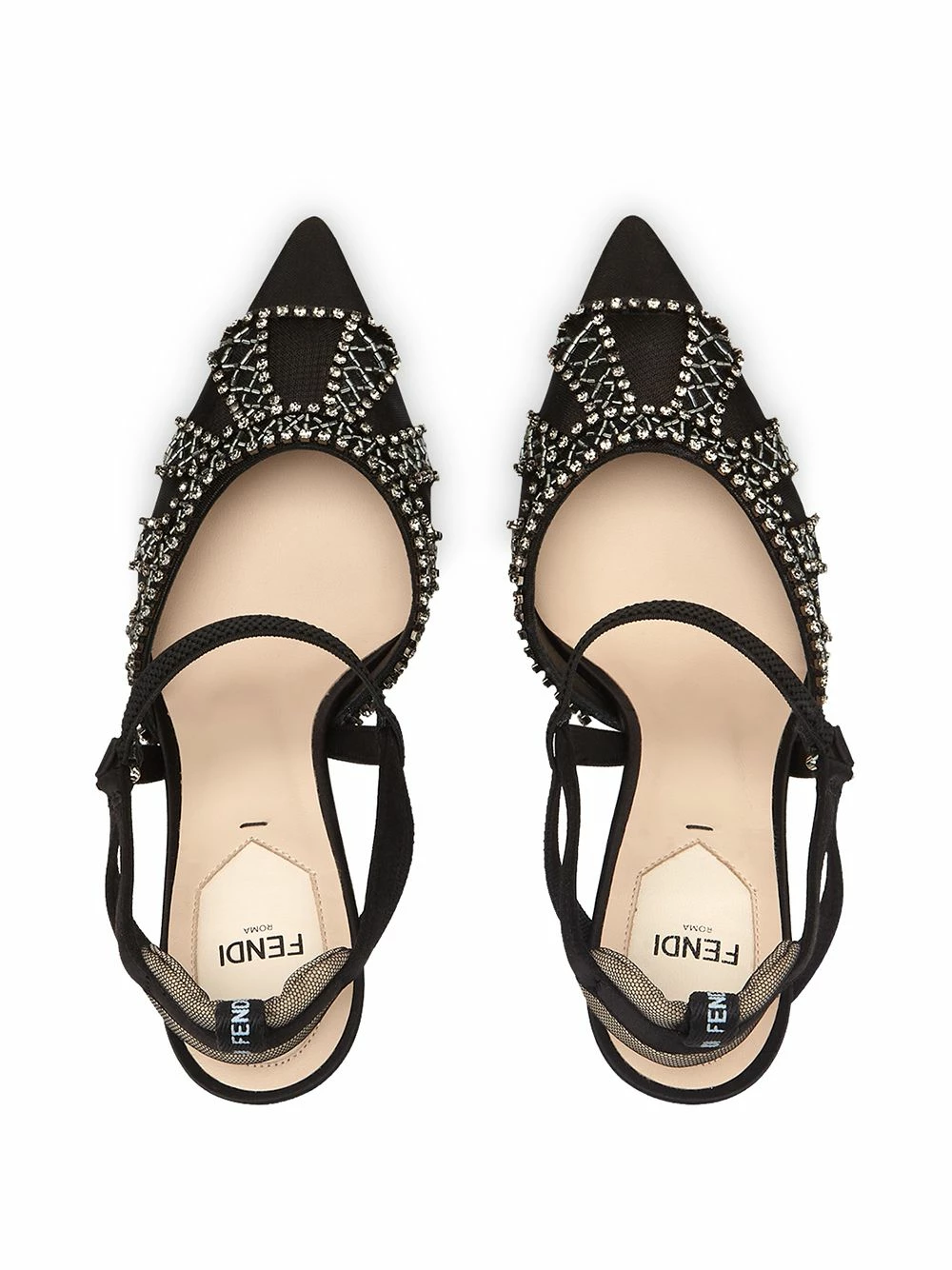 Best reviews of π Fendi Crystal embellished slingback pumps of women βοΈ 6 Fendi crystal-embellished slingback pumps