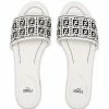 Fendi two-tone interwoven flat sandals