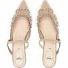 Fendi crystal-embellished flat mules