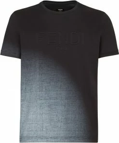 Fendi debossed-logo T-shirt