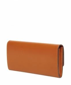 Fendi embossed logo continental wallet