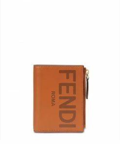 Fendi embossed logo medium wallet