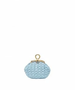 Fendi knitted crochet coin purnse