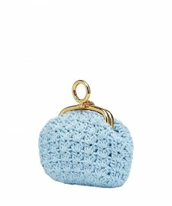 Fendi knitted crochet coin purnse