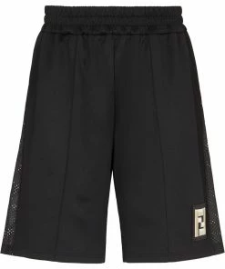 Fendi FF-logo patch Bermuda shorts