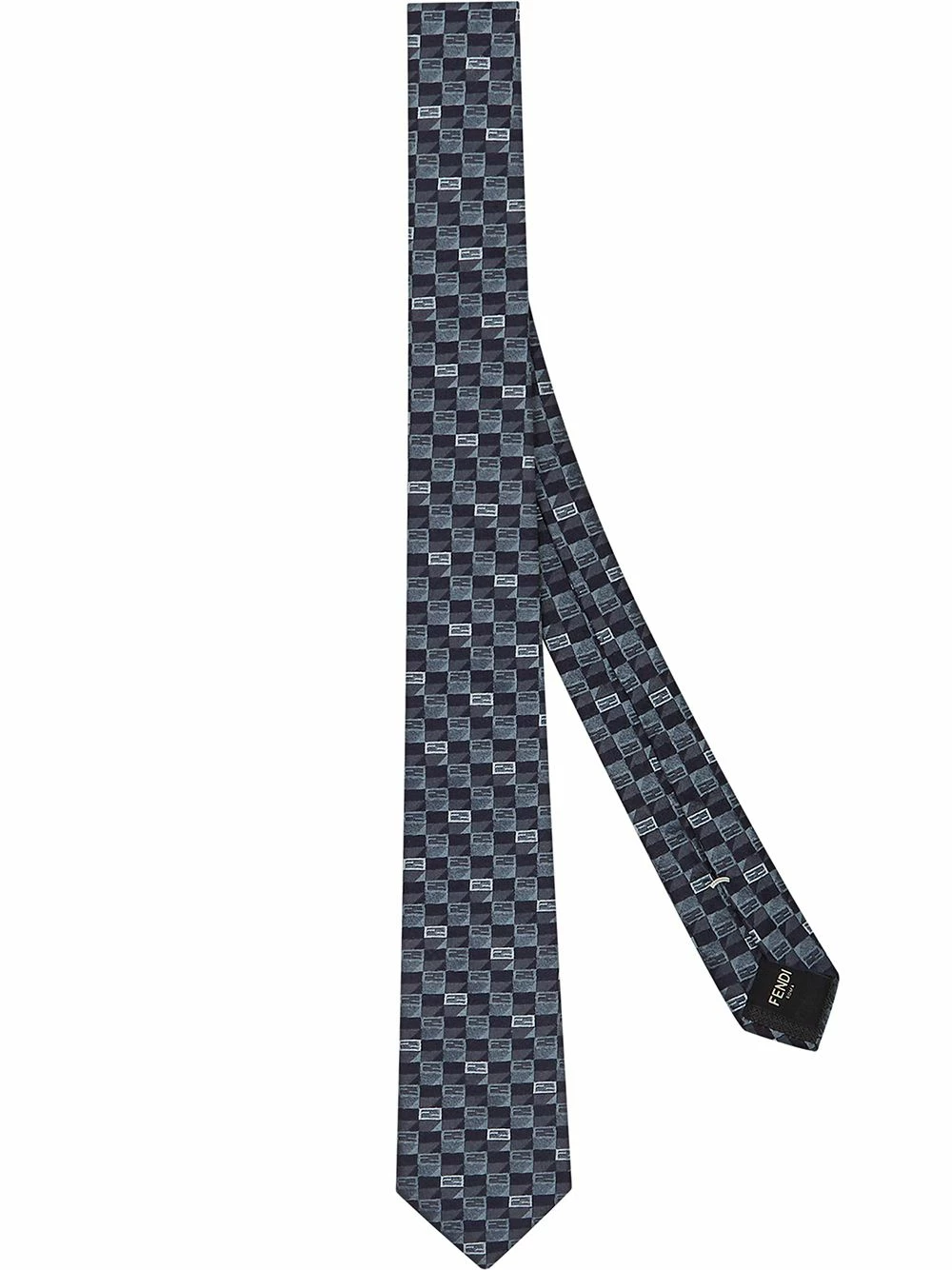 Hot Sale π Fendi Micro FF logo print tie ties & bow ties of men π 3 Fendi micro FF logo-print tie