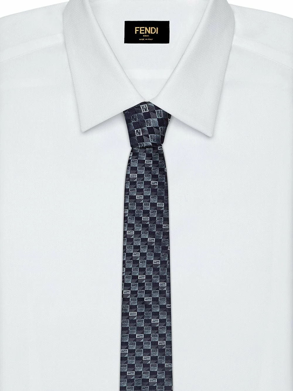 Hot Sale π Fendi Micro FF logo print tie ties & bow ties of men π 5 Fendi micro FF logo-print tie