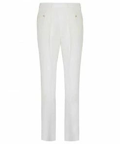 Fendi hemp slim-fit trousers