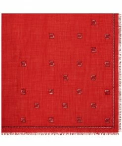 Fendi motif-print square-shape scarf