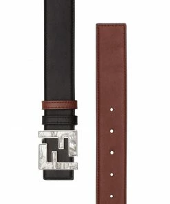 Fendi FF marbled plaque reversible belt