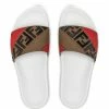 Fendi panelled FF-logo slides