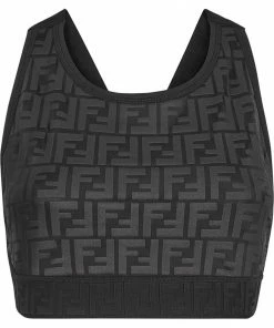 Fendi Zucca-print sports bra