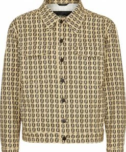Fendi FF motif denim jacket