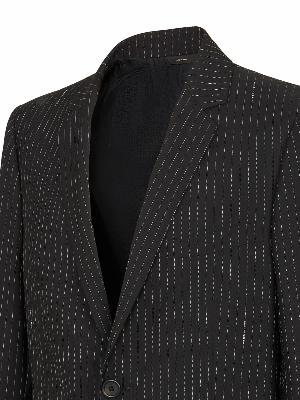 Buy βοΈ Fendi Pinstriped wool suit jacket blazers of men π€© 6 Fendi pinstriped wool suit jacket