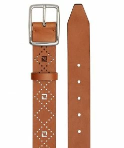 Fendi perforated FF-logo belt