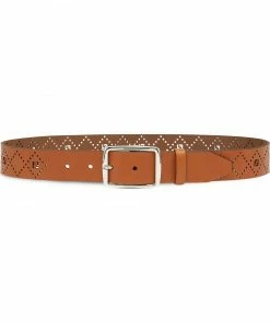 Fendi perforated FF-logo belt