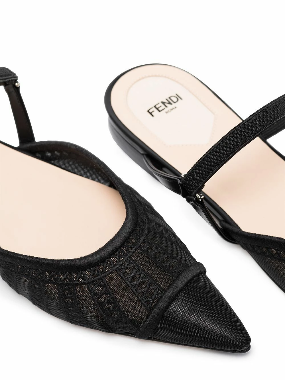 Buy π Fendi Pointed mesh flat pumps of women π₯° 4 Fendi pointed mesh flat pumps