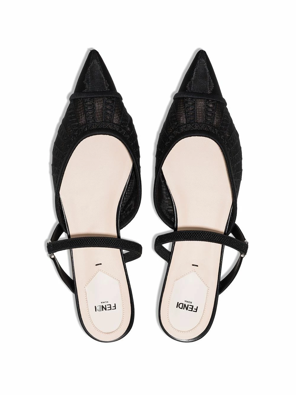Buy π Fendi Pointed mesh flat pumps of women π₯° 6 Fendi pointed mesh flat pumps